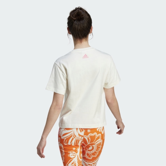 NWT FARM Rio Bike Shorts Adidas Collaboration Abstract Floral Print - Picture 2 of 4